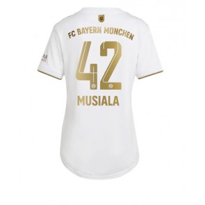 Bayern Munich Jamal Musiala #42 Bortatröja Dam 2022-23 Korta ärmar